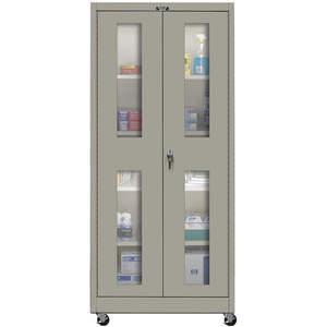 HALLOWELL 425S24SVM-HG Mobile Storage Cabinet 48 x 24 Clearview | AC6KAN 34C239