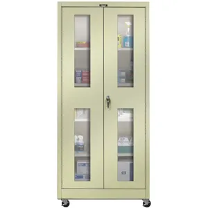 HALLOWELL 825S24SVM-PT Mobile Storage Cabinet 48 x 24 Clearview | AC6JCU 34A297