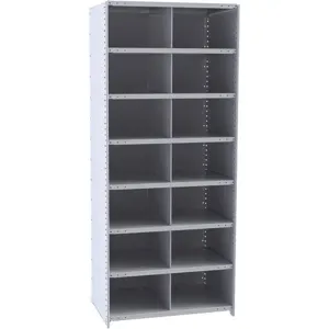 HALLOWELL 5525-12HG Starter Metal Bin Shelving 12 inch Depth 14 Bins | AG6CRY 35KU24