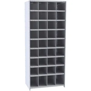 HALLOWELL 5527-12HG Starter Metal Bin Shelving 12 inch Depth 36 Bins | AG6CTL 35KU36