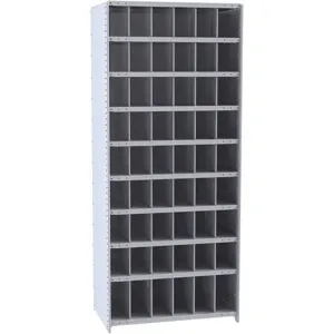 HALLOWELL 5528-24HG Starter Metal Bin Shelving 24 inch Depth 54 Bins | AG6CTX 35KU46