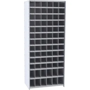 HALLOWELL 5529-12HG Starter Metal Bin Shelving 12 inch Depth 78 Bins | AG6CTZ 35KU48