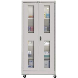 HALLOWELL 825S24SVM-PL-AM Mobile Storage Cabinet 48 x 24 Clearview | AC6JKA 34A443