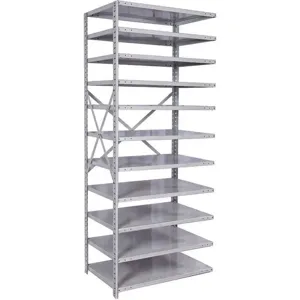 HALLOWELL A471C-12PL-AM Add On Shelving 87 Inch Height 48 Inch Width 12 Inch Depth | AA6KKQ 14C782