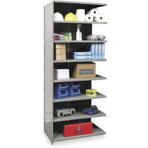 HALLOWELL A7523-18HG Add On Shelving 87 Inch Height 36 Inch Width 18 Inch Depth | AA9ALB 1BML2