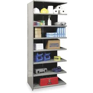 HALLOWELL A5523-12HG Add On Shelving 87 Inch Height 36 Inch Width 12 Inch Depth | AA9AJL 1BLW1