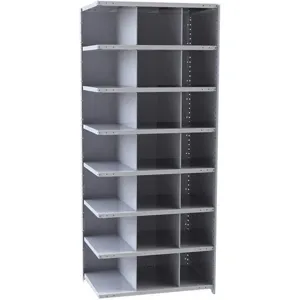 HALLOWELL A5526-12HG Adder Metal Bin Shelving 12 inch Depth 21 Bins | AG6CTF 35KU31