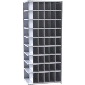 HALLOWELL A5528-24HG Adder Metal Bin Shelving 24 inch Depth 54 Bins | AG6CTY 35KU47