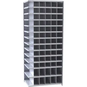 HALLOWELL A5529-12HG Adder Metal Bin Shelving 12 inch Depth 78 Bins | AG6CUA 35KU49