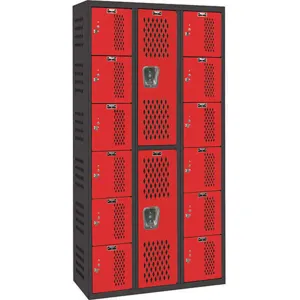 HALLOWELL AWA282-626 Box Locker/Wardrobe Combo Ventilated Steel | AH6AYV 35UW96