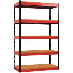 HALLOWELL FKR362478-5S-W-BR-HT Boltless Shelving 78 x 36 x 24 Particleboard | AF2UMP 6XXY1