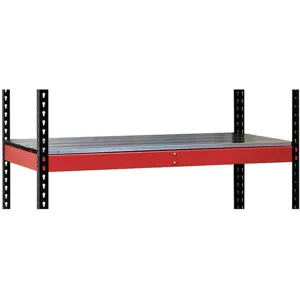 HALLOWELL FKRL4824E-RR-HT Additional Shelf Red Assembled 48 Inch Width | AF2UMX 6XXY8