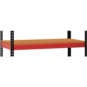 HALLOWELL FKRL4824W-RR-HT Additional Shelf Red Assembled 48 Inch Width | AF2UMT 6XXY4