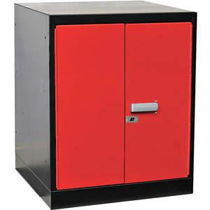 HALLOWELL FKWP4432-1BR-HT Cabinet Pedestal 24w x 24d x 32 H Black/red | AF2ULM 6XXU3