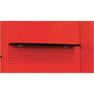 HALLOWELL FKWS22ME-HT Pegboard Shelf W 22 Inch D 5 Inch Black | AF2UMD 6XXV8