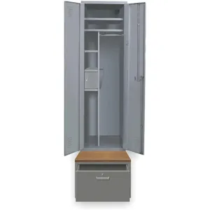 HALLOWELL HERL442-1B-G-HG High Security Locker 24 Inch Width 36 Inch D | AC2ZTV 2PHG6