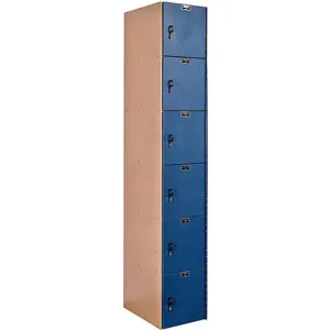 HALLOWELL HPL1282-6A-TB Box Locker 12 Inch Width 18 Inch D 72 Inch Height | AA8AGB 16X122