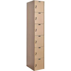 HALLOWELL HPL1282-6A-TE Box Locker 12 Inch Width 18 Inch D 72 Inch Height | AA8AGA 16X120