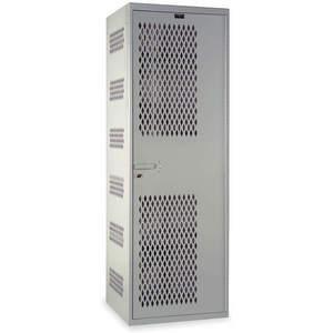 HALLOWELL HTA422-1AS-PL High Security Ventilated Locker 24 Inch Width | AB3GEM 1RZV1