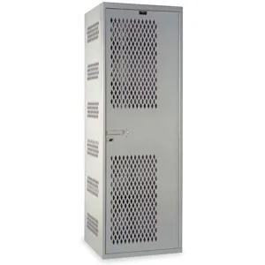 HALLOWELL HTA422-1AS-PL High Security Ventilated Locker 24 Inch Width | AB3GEM 1RZV1