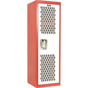 HALLOWELL HTL151548-1RS Home Team Locker Red/White Ventilated | AH6AWM 35UW43