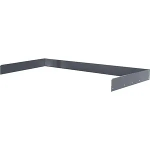 HALLOWELL HWB-BES-7236ME Back/End Stop 72 Inch Width x 36 Inch Depth x 6 Inch Height Black | AH6AZQ 35UX22