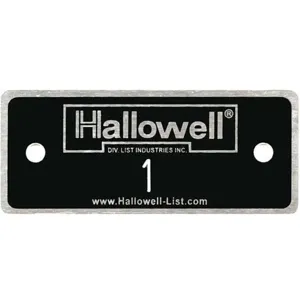 HALLOWELL NPH1-10 Number Plate Numbers 1 to 10 Aluminium | AH9ADE 39EP16