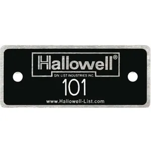 HALLOWELL NPH101-200 Number Plate Numbers 101 to 200 Aluminium | AH9ADJ 39EP20