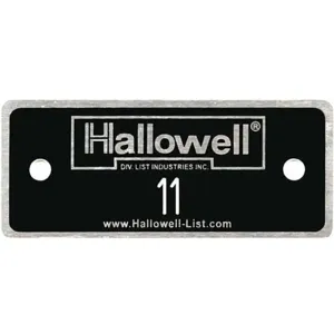 HALLOWELL NPH11-25 Number Plate Numbers 11 to 25 Aluminium | AH9ADG 39EP18