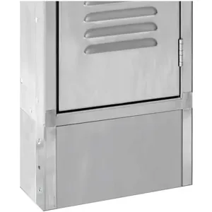 HALLOWELL PPFB1206S Locker Front Base W 12 Inch H 6 Inch Ss | AA6PEE 14L078