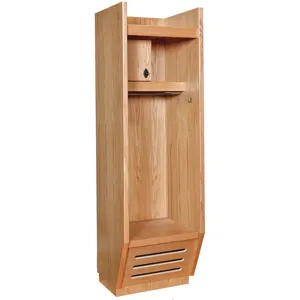 HALLOWELL RL302484-1SB All Wood Open-front Locker W 30 x Depth 24 x Height 84 | AE9AYU 6HAZ9