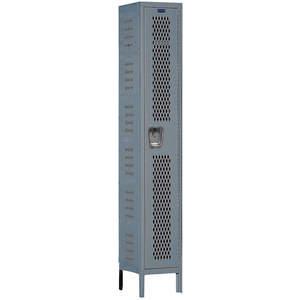 HALLOWELL U1228-1HDV-HG Ventilated Wardrobe Locker 78 Inch H Gray | AD9VRK 4VEH2