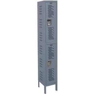 HALLOWELL U1258-2HV-A-HG Ventilated Wardrobe Locker Assembled Two | AD9VTN 4VEL1