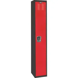 HALLOWELL U1282-1A-MR Black Tie Locker Black /Red Assembled | AH6AXR 35UW70