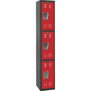 HALLOWELL U1282-3A-MR Black Tie Locker Black /Red Assembled | AH6AXY 35UW76