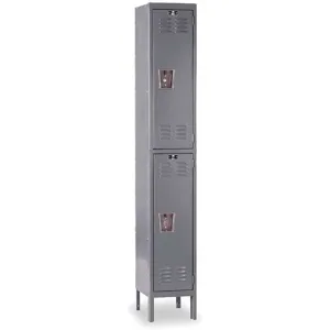 HALLOWELL U1558-2A-HG Wardrobe Locker (1) Wide (2) Openings | AA8URZ 1AEK2