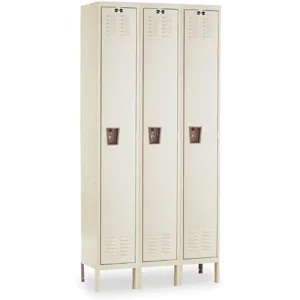 HALLOWELL U3288-1G-A-PT Wardrobe Locker (3) Wide (3) Openings | AD7YMN 4HE50