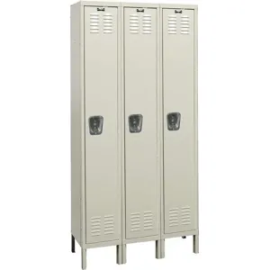 HALLOWELL U3228-1G-PT Wardrobe Locker (3) Wide (3) Openings | AD9VQB 4VED7