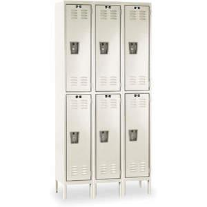 HALLOWELL U3228-2PT Wardrobe Locker (3) Wide (6) Openings | AD7XWZ 4HB30