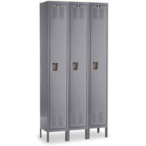 HALLOWELL U3286-1HG Wardrobe Locker (3) Wide (3) Openings | AA8UHT 1ABX1