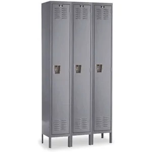 HALLOWELL U3558-1HG Wardrobe Locker (3) Wide (3) Openings | AA8UJB 1ABZ3