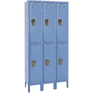 HALLOWELL U3258-2A-MB Wardrobe Locker (3) Wide (6) Openings | AD7XYT 4HB70