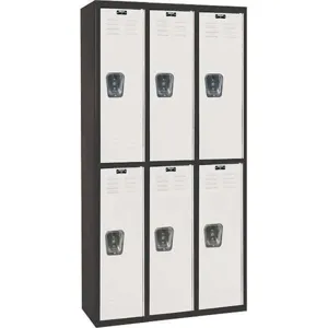 HALLOWELL U3282-2MP Black Tie Locker Black /Light Grey | AH6AXF 35UW60