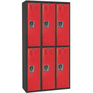 HALLOWELL U3282-2MR Black Tie Locker Black /Red Unassembled | AH6AXG 35UW61