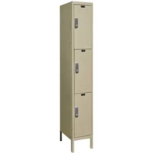 HALLOWELL UEL1258-3A-PT Wardrobe Locker (1) Wide (3) Openings | AC2ZQF 2PGV7