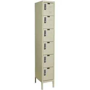 HALLOWELL UEL1258-6A-PT Box Locker (1) Wide (6) Person 6 Tier | AC2ZQM 2PGW4