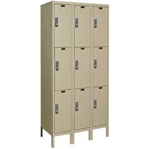HALLOWELL UEL3228-3PT Wardrobe Locker (3) Wide (9) Openings | AC2ZPD 2PGR9