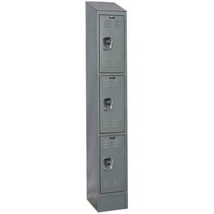 HALLOWELL URB1288-3ASB-HG Wardrobe Locker (1) Wide (3) Openings | AC2ZFP 2PFP8