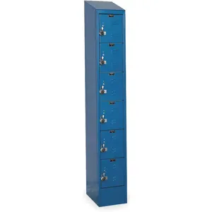 HALLOWELL URB1258-6ASB-MB Box Locker 12 Inch Width 15 Inch D 83 Inch Height | AC2ZGV 2PFU9