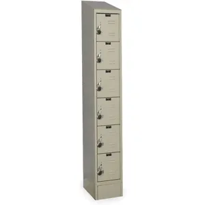 HALLOWELL URB1258-6ASB-PT Box Locker 12 Inch Width 15 Inch D 83 Inch Height | AC2QER 2LZA7